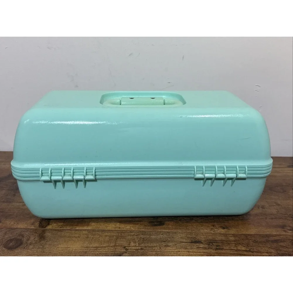 Caboodles of California Vtg Teal Large 15
